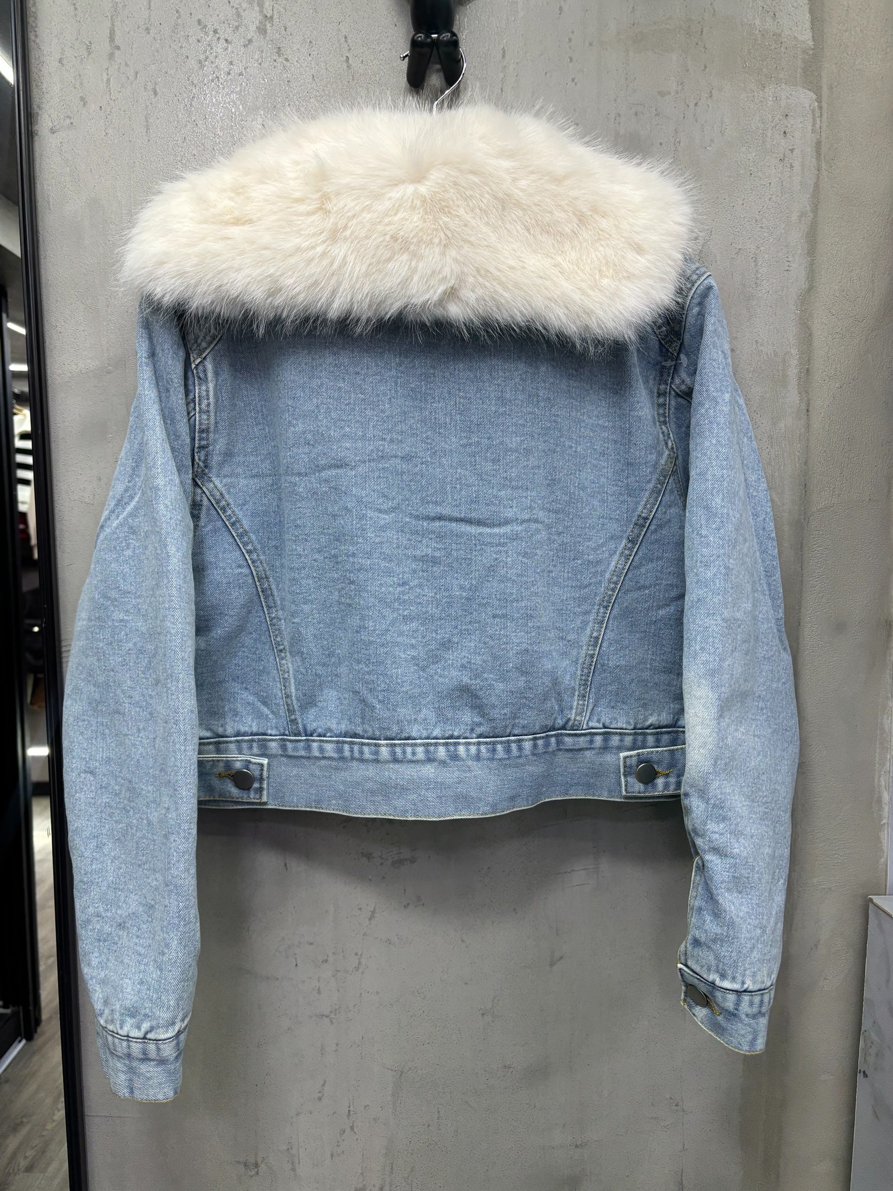 Chaqueta De Jean Con Peluche